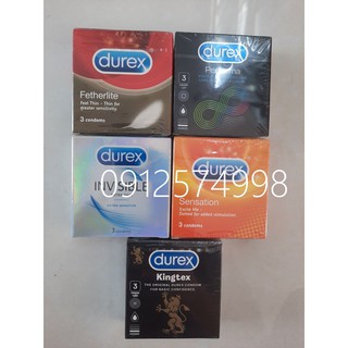 Bao cao su Durex hàng chính hãng công ty . 3 cái/hộp