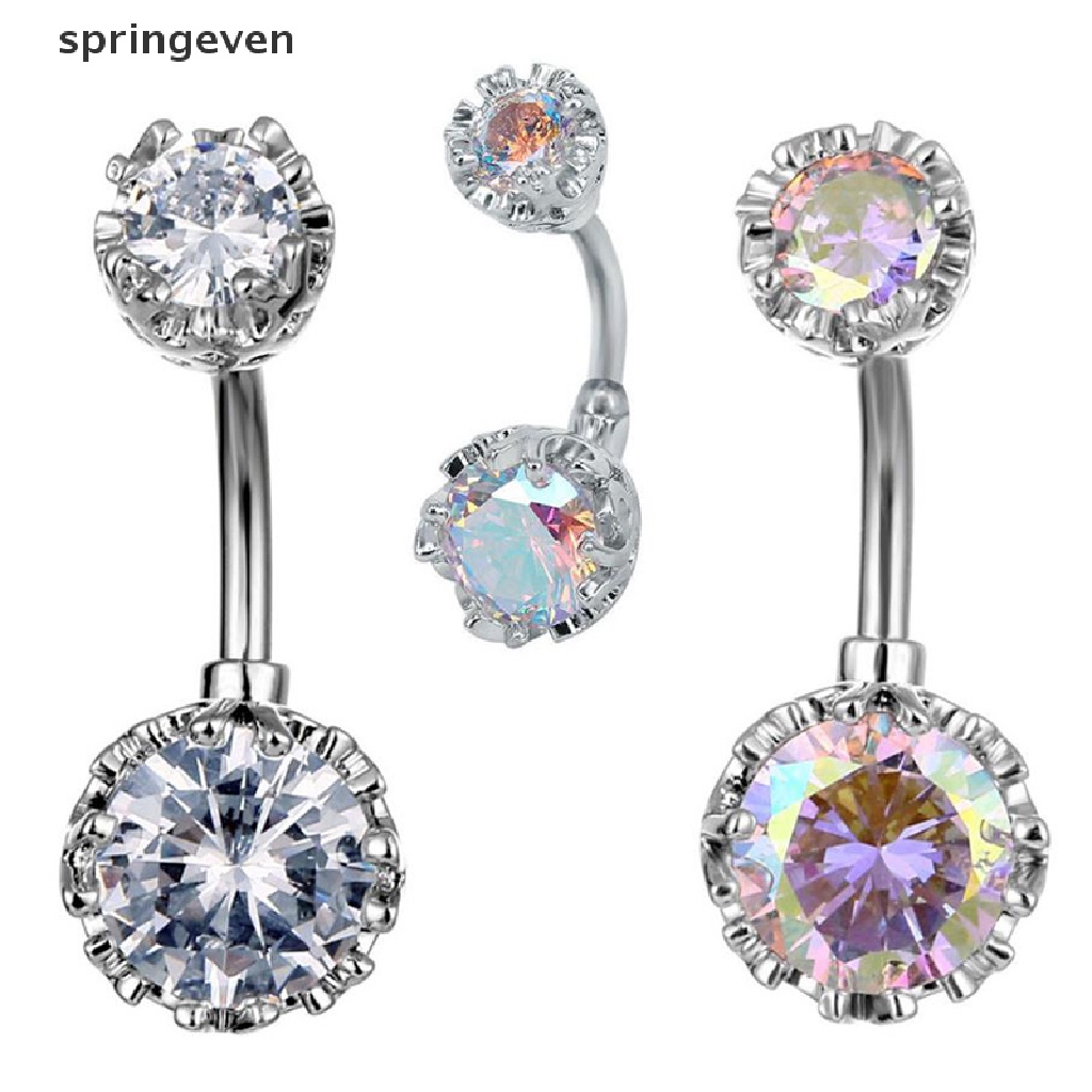 Khuyên RốN ĐíNh Đá BằNg ThéP Y Tế