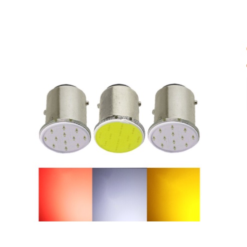 Bóng Đèn LED lùn chân tròn 2 tim hậu thắng Phanh 1157 Bay15d COB siêu tiết kiệm điện ánh sáng tốt Màu Đỏ Cho Xe Hơi ô tô