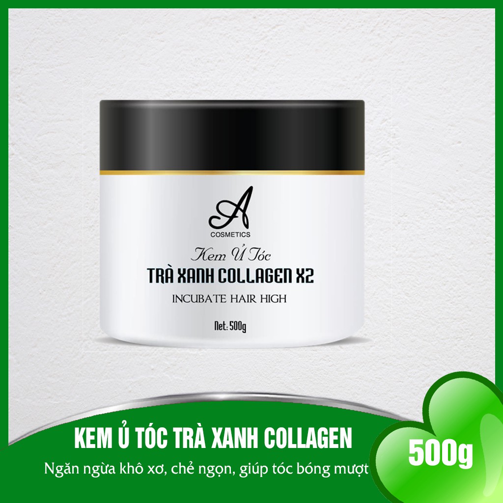 Kem Ủ Tóc Phục Hồi Tóc Hư Tổn nặng Tinh Chất Trà Xanh Acosmetics - 500g