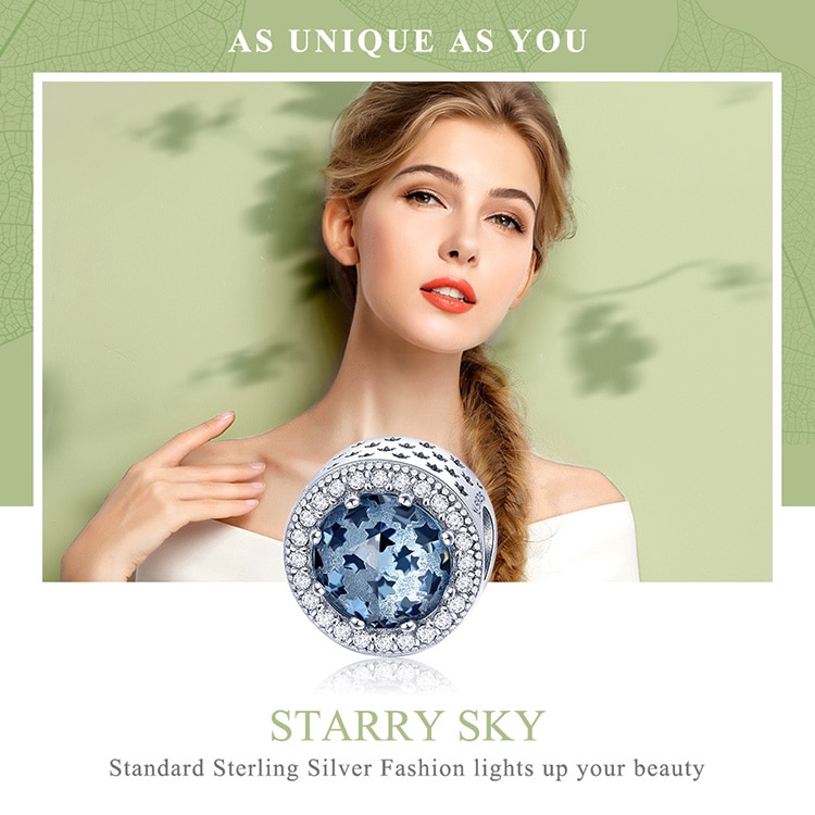 Hạt charm Bamoer xi bạc 925 đính đá sang trọng | BigBuy360 - bigbuy360.vn