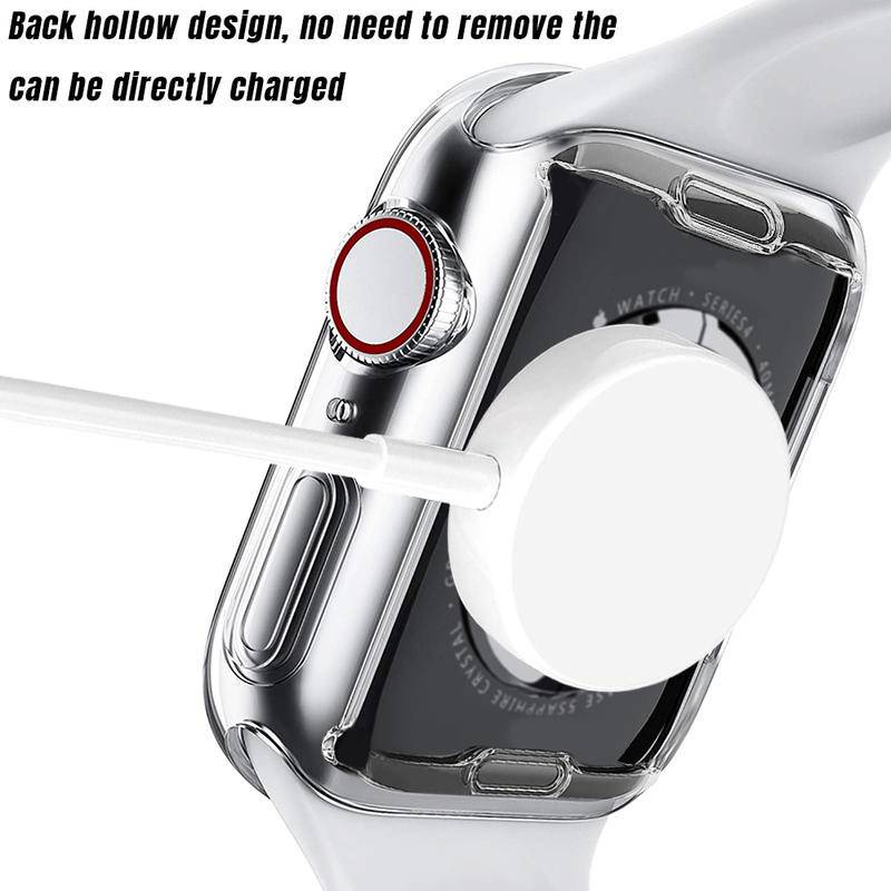 Ốp Bảo Vệ Màn Hình Mềm Trong Suốt Cho Apple Watch Series 7 6 5 4 3 2 1 SE 38 40 41 42 44 45 MM