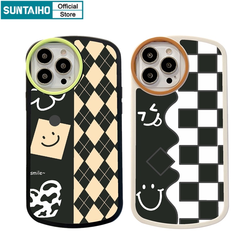 Suntaiho Ốp lưng iphone Ốp điện thoại tpu mềm hình mặt cười thích hợp cho iphone 11 pro max 13x xr xs max 7 8 plus 12 pro max 12 13