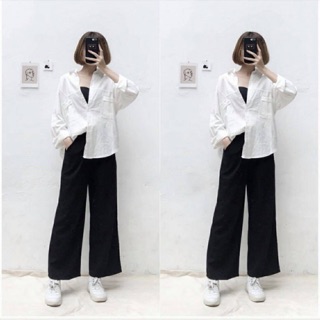 Quần culottes ống rộng