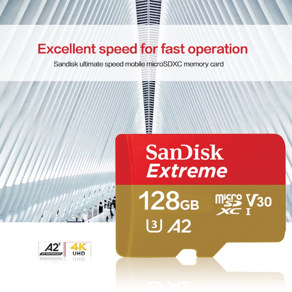 Thẻ nhớ Micro SD Sandisk, Tốc Độ Truyền Cao Lên Đến 160Mb/s, Thẻ 16GB-32GB-64GB-128GB, BH 12 Tháng