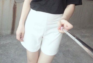 QUẦN SHORT VẢI THUN CÁT LƯNG CAO