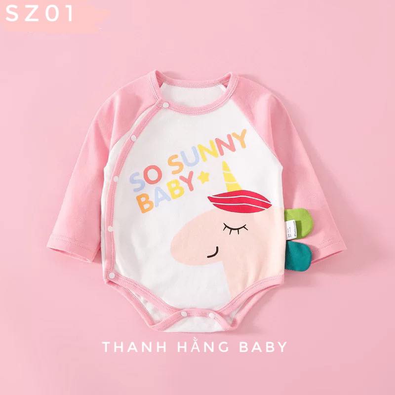 Body chip, bodysuit cho bé dài tay Thanh hằng baby 5 - 13 kg