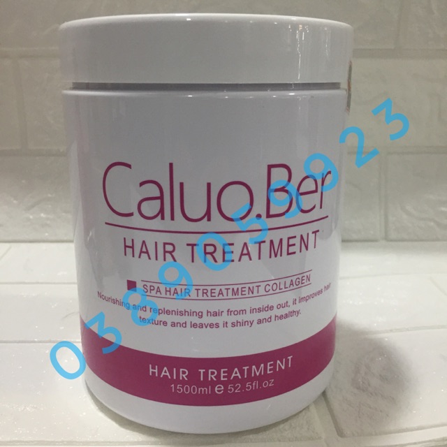Dầu hấp ủ tóc phục hồi siêu mượt collagen Caluo.Ber Hair Spa Treatment 1500ml