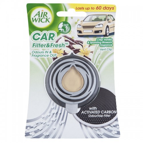 Kẹp thơm xe Air Wick Car Filters &amp; Freshens AWK5328 3ml (Hương Vani)