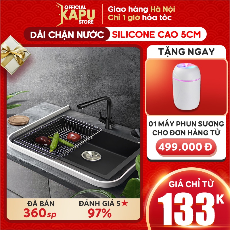 Dải silicon ngăn nước phòng tắm, bồn rửa chén, máy giặt