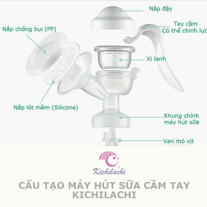 Máy hút sữa cầm tay Kichilachi (tặng 6 túi trữ sữa)