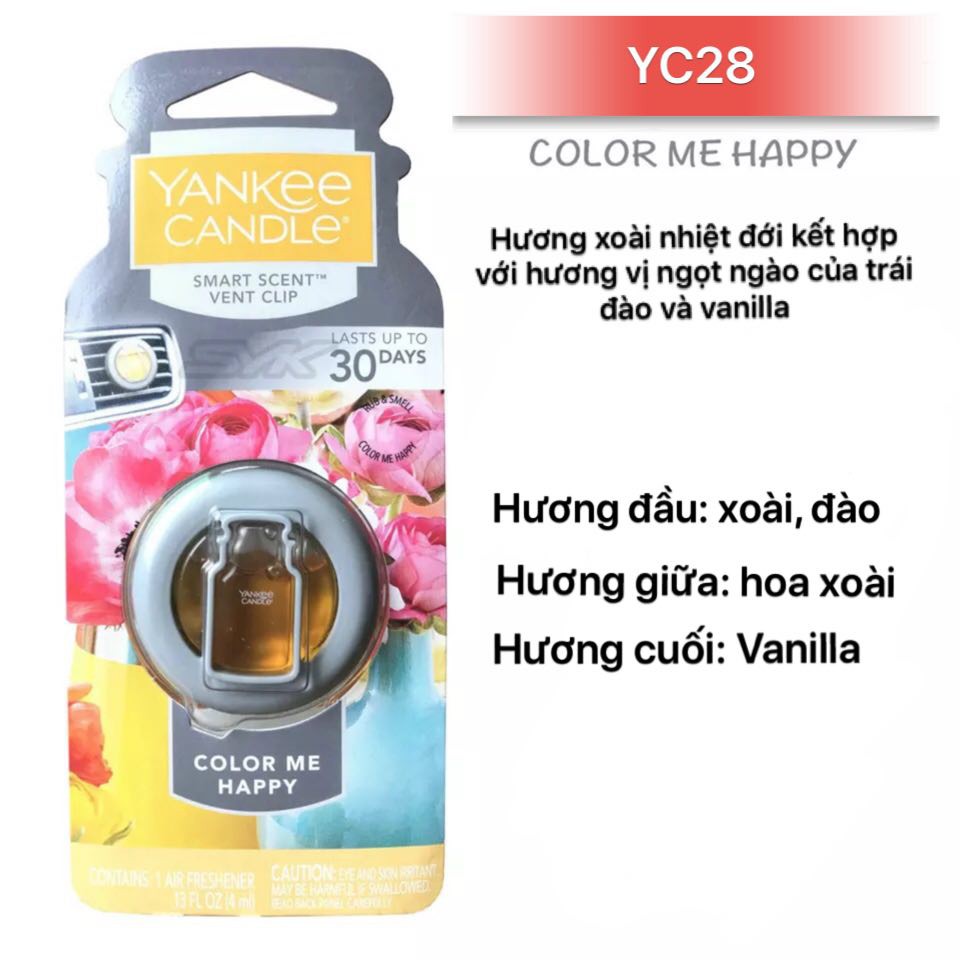 Nước hoa ô tô Yankee Candle