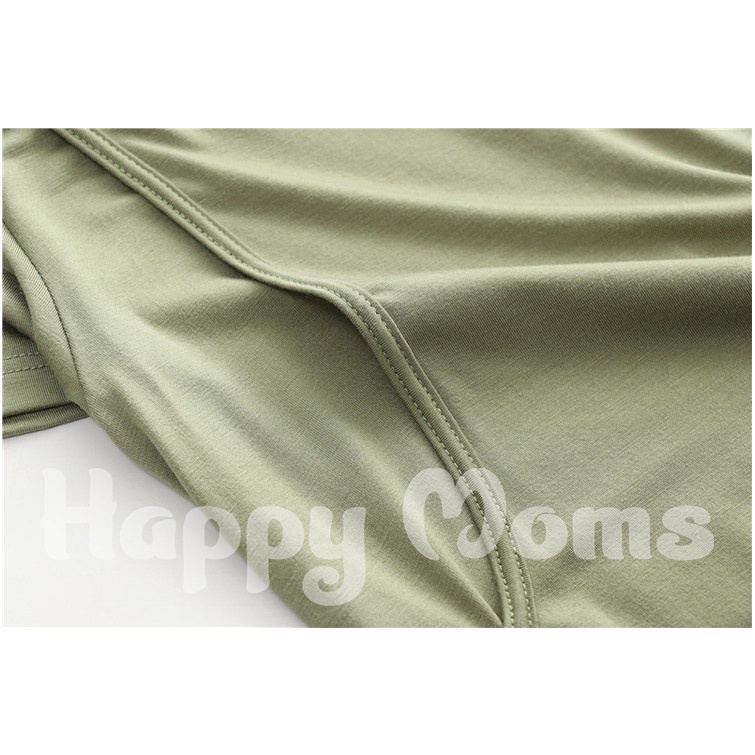 Đầm Bầu Thun Cho Con Bú Mặc Ở Nhà Chất Vải Modal Mềm Mịn Thoáng Mát - Đồ Bầu HappyMom