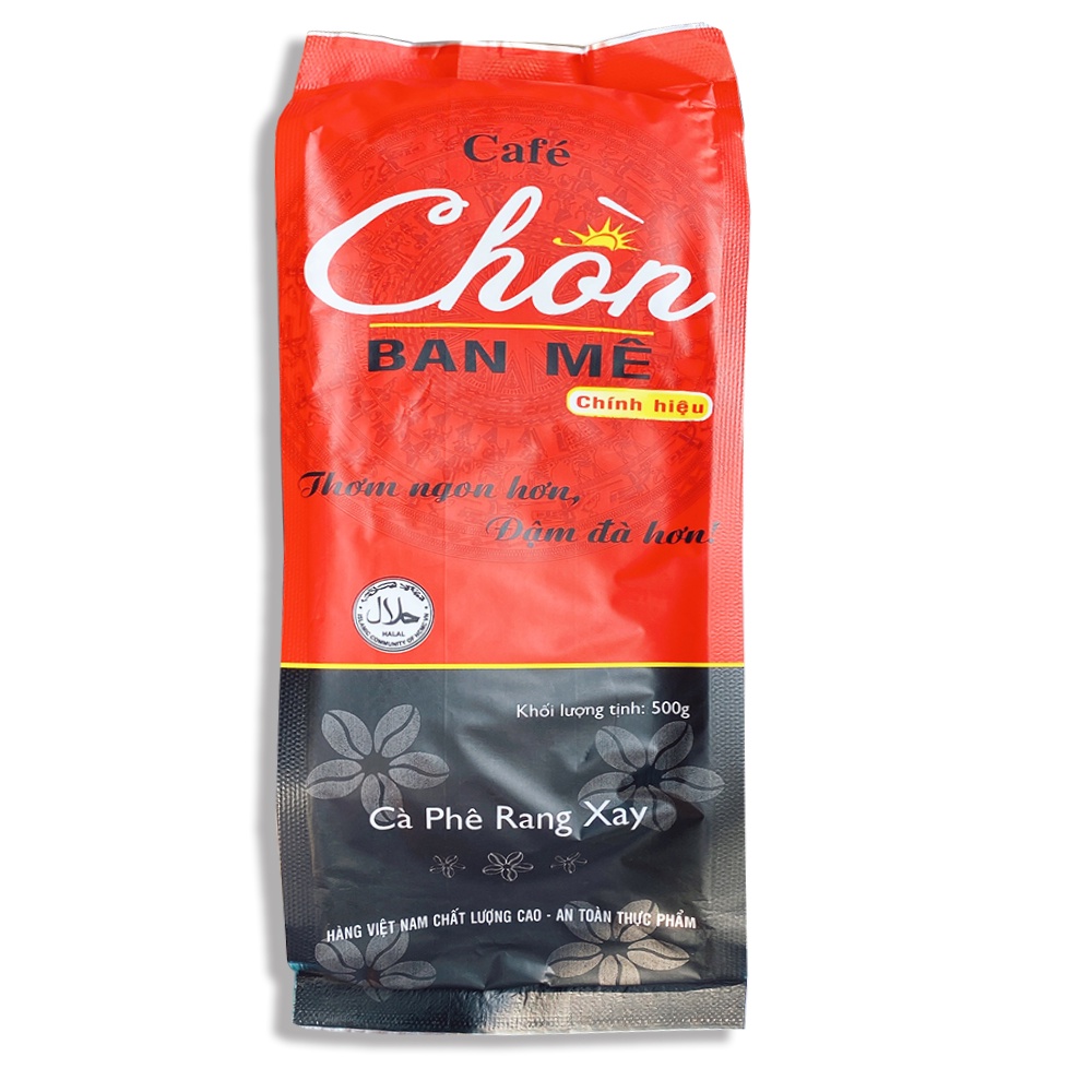 Bịch 500gr Cà phê rang xay pha phin Chồn Ban Mê