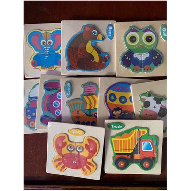 Tranh ghép hình nổi 3D cho bé giá rẻ, tranh ghép con vật giá rẻ