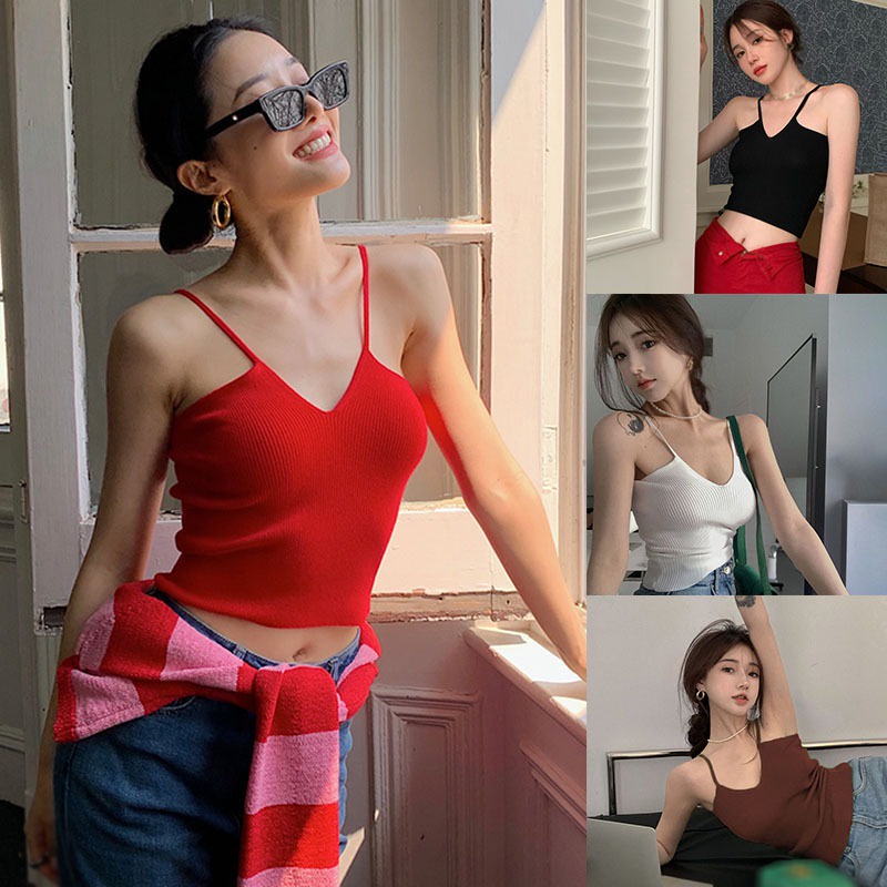 Áo Tank Top Chất Liệu Co Giãn Thời Trang Mùa Hè Thoáng Mát