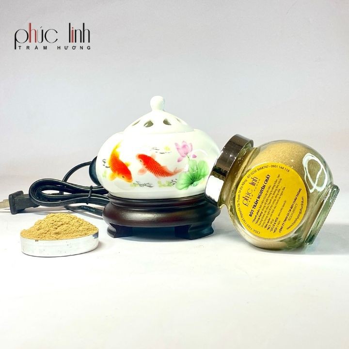 Bột Trầm Hương Xông Nhà Cao Cấp PHÚC LINH Loại Đặc Biệt 60Gr - Bột Nguyên Chất