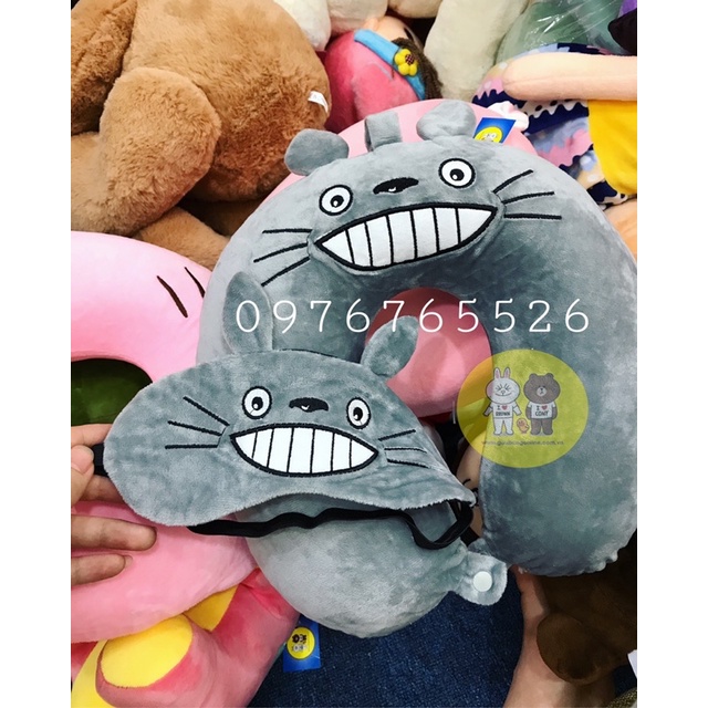 Gối Chữ U - Gối Cổ Kèm Bịt Mắt Chất Liệu Cao Su Non Cao Cấp - Xưởng Gấu Bông Việt Nam