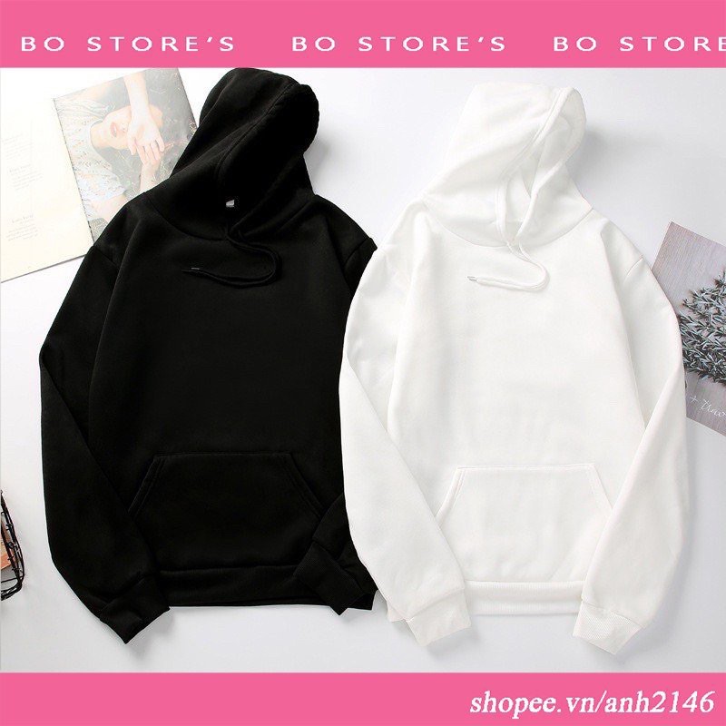 Áo Hoodie Nỉ Unisex Nam Nữ Đủ Size Nhiều Màu