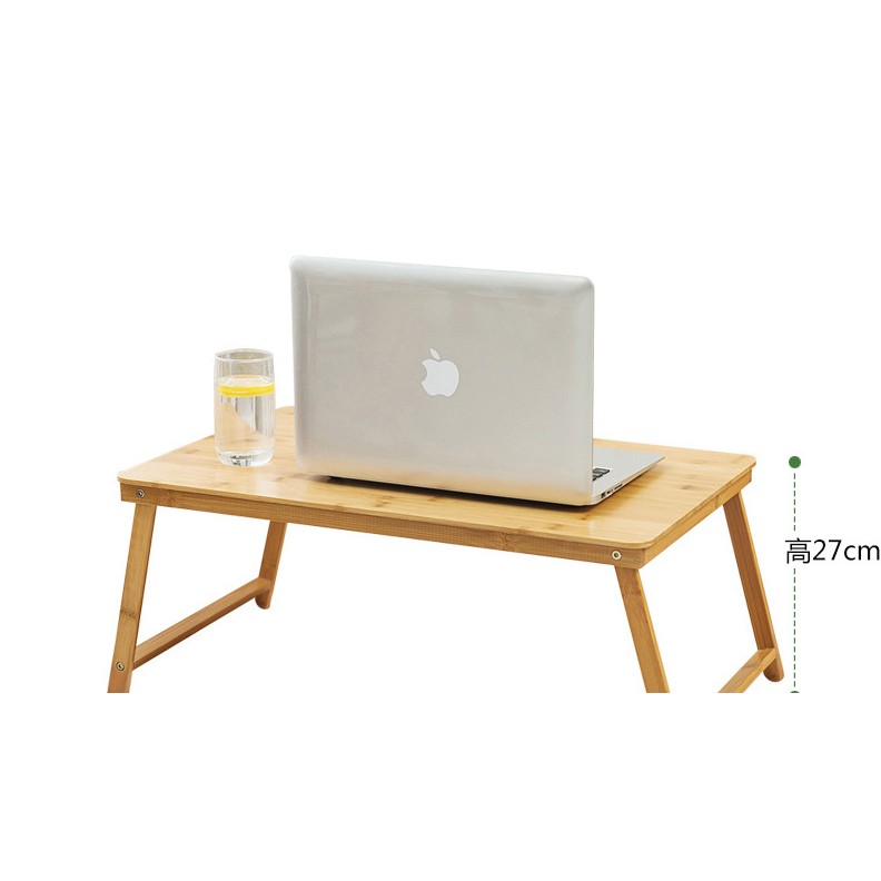 Bàn học gấp gọn mini gỗ, Bàn máy tính Laptop làm việc đọc sách trên giường đa năng tiện dụng gỗ chống mỏi gáy cổ | BigBuy360 - bigbuy360.vn