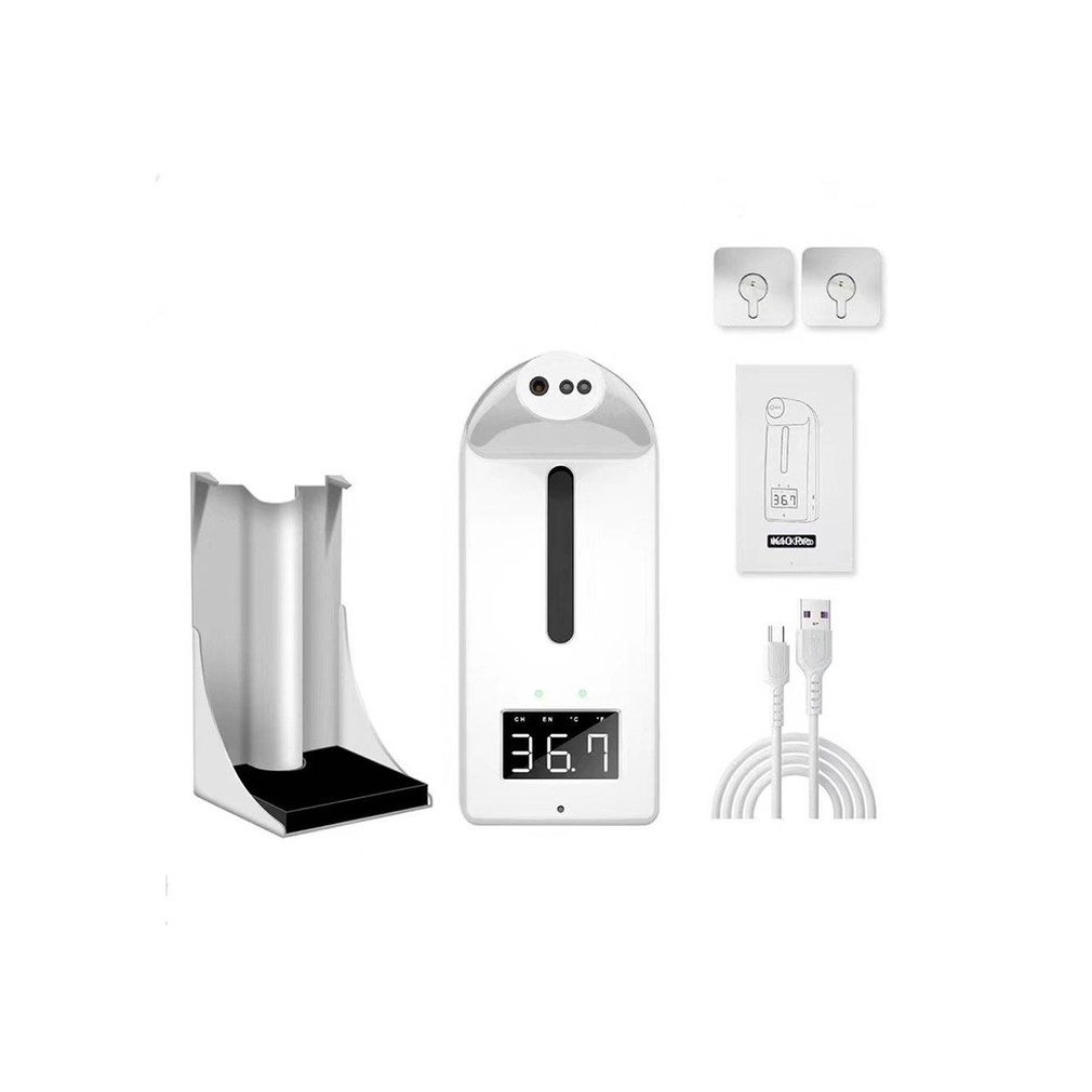 Nhiệt kế hồng ngoại K10 Pro + máy khử trùng khử trùng 2 trong 1 / đo nhiệt độ / rửa tay / khử trùng / cảm ứng tự động dung tích 1000ml