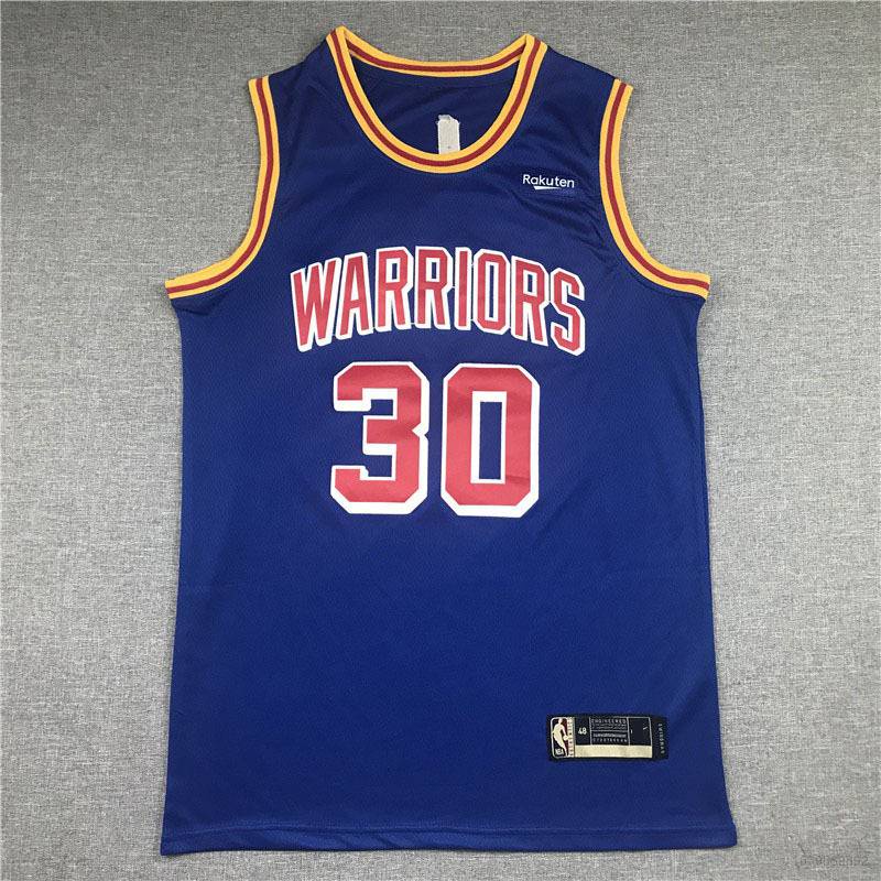 Áo thể thao 3 lỗ NBA Jersey số 30 màu xanh dương cổ điển