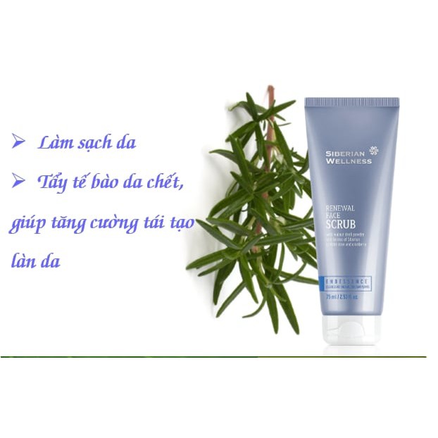 Kem tẩy tế bào chết tái tạo da mặt 🌺SALE🌺 SIBERIAN WELLNESS Renewal Face scrub