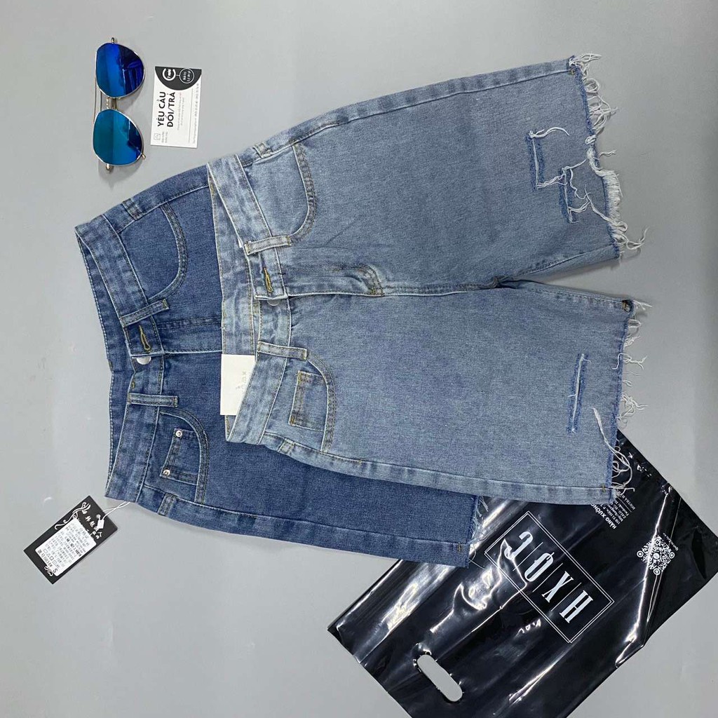 [Bán chạy + video ] Quần shorts jean nữ lưng cao Ulzzang QLJ52