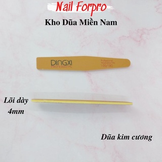 Dũa Nhám Da Bò Dingxi Cao Cấp Dũa Móng Tay Móng Gel Móng Bột