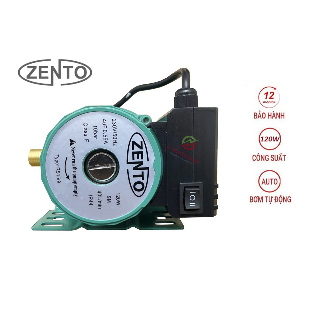 Máy bơm tăng áp rơle tự ngắt ZENTO 120w