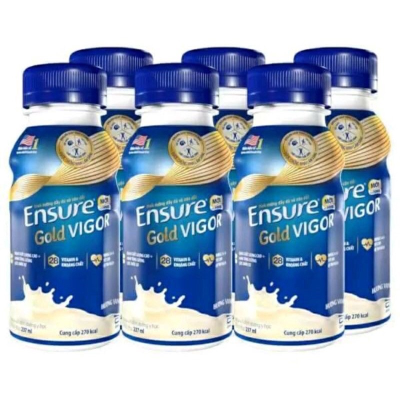 - Lốc 6 chai Sữa nước Ensure hương vani 237ml
