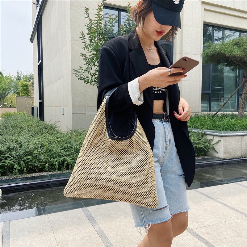 Túi Cói Chữ A Quái Vai Hot Nhất Instag