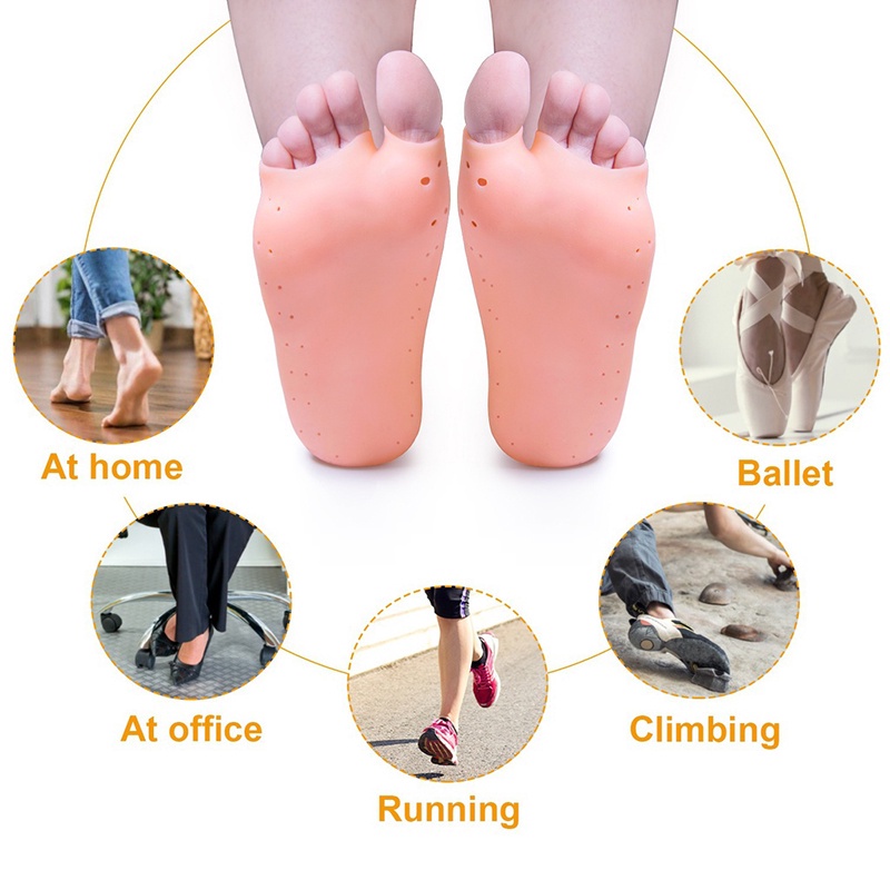 Vớ Thuyền Hở Ngón Bằng silicone Chất Lượng Cao