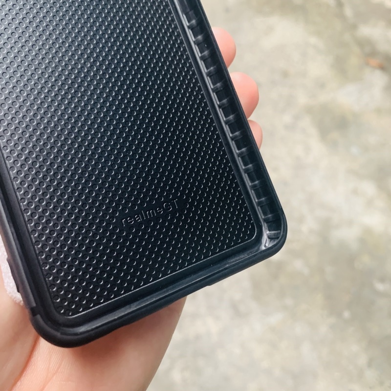 Realme GT GTNeo GT neo 2T Neo flash Q3 Pro ốp lưng Carbon đen Da PU  chống bám vân tay bảo vệ Camera sau chống sốc
