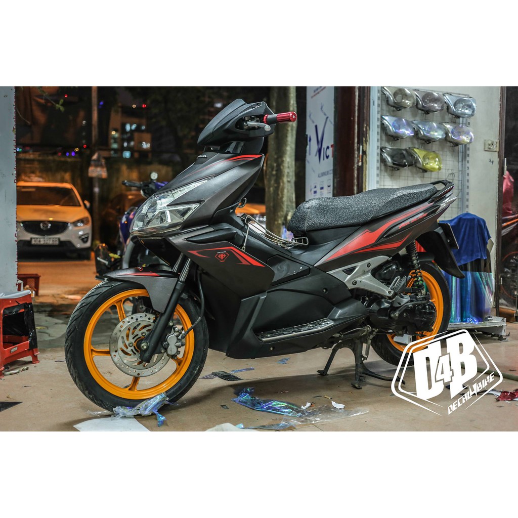 Tem trùm xe  Air Blade 2009 Black Edition