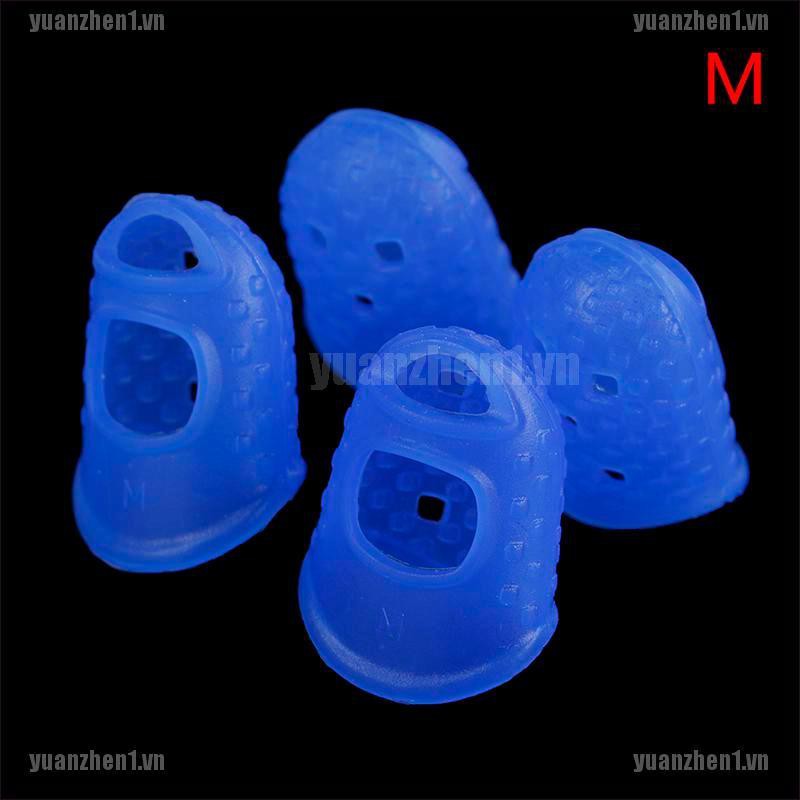 [YUANZHEN1] 4 Miếng silicone Bọc Bảo Vệ Ngón Tay Khi Chơi guitar