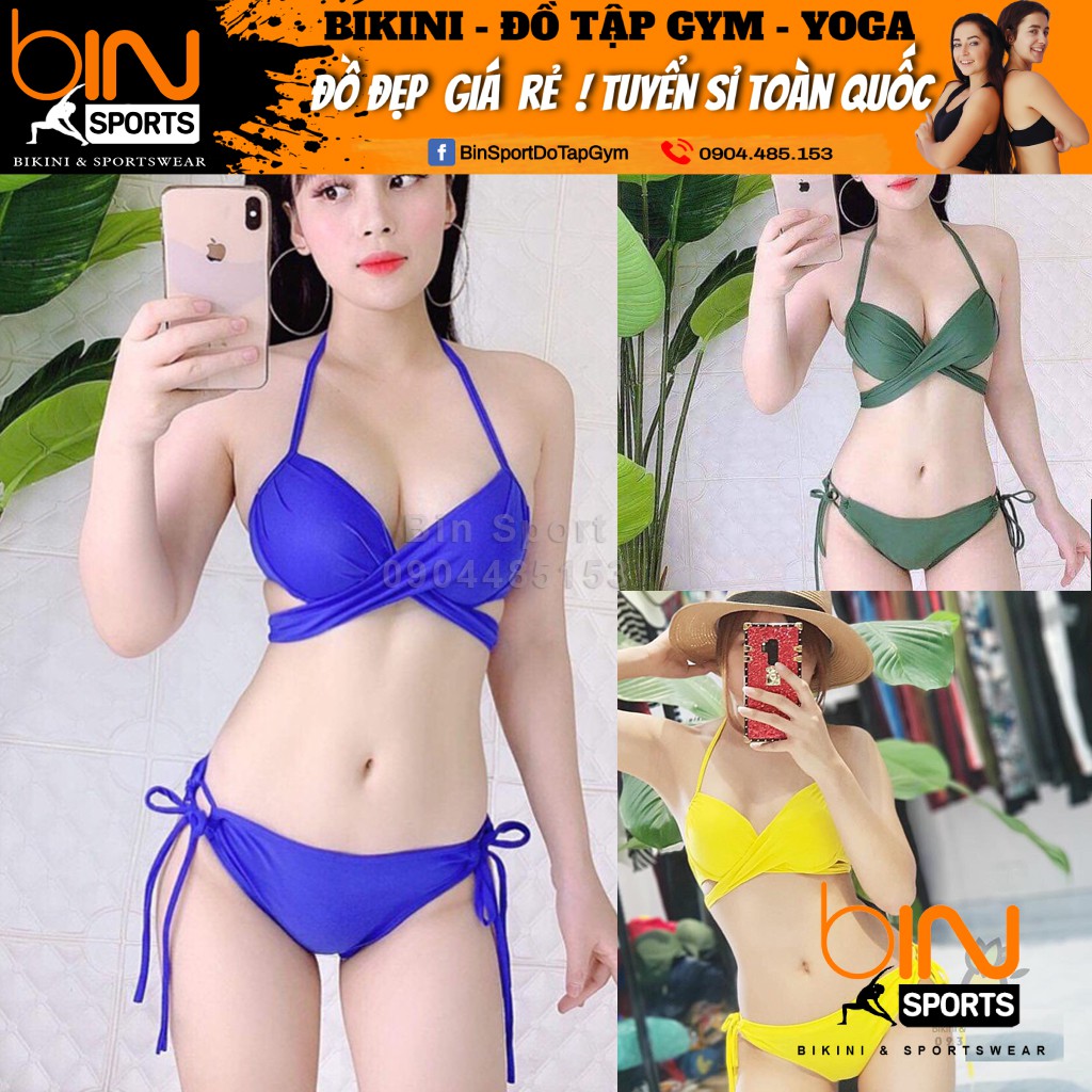 [ Mã FAMAYWA2 giảm 10K đơn 50K] Bikini Nữ Hai Mảnh Quần Tam Giác Khóa Cài Freesize BHV031 | BigBuy360 - bigbuy360.vn