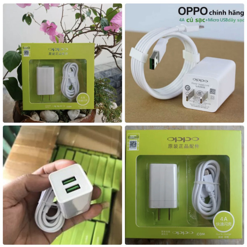 [CAM KẾT SẠC NHANH]- BỘ CÓC SẠC OPPO ZIN 4A FULLBOX - BỘ SẠC ĐIỆN THOẠI CỰC NHANH VOOC OPPO 4.0 AK779 F9, F9 Plus A37