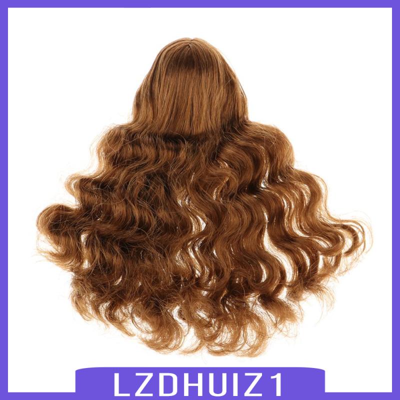 Tóc Giả Nữ Xoăn Dài Màu Đỏ Tỉ Lệ 1 / 6 Cho Mô Hình Nhân Vật Nữ 12 INCH