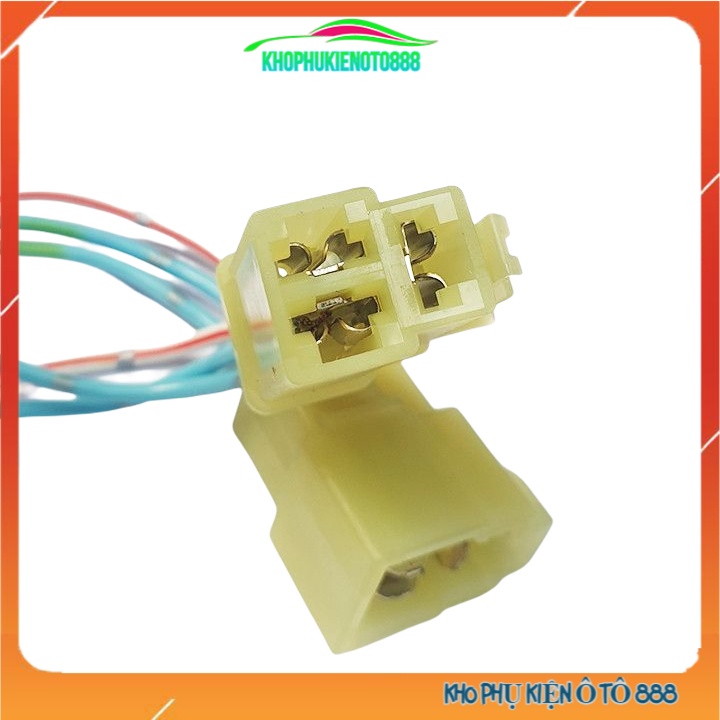 Jack đực cái nối nhanh 2 chân, 3 chân, 4 chân, 6 chân giắc nối có sẵn dây cho ô tô xe máy