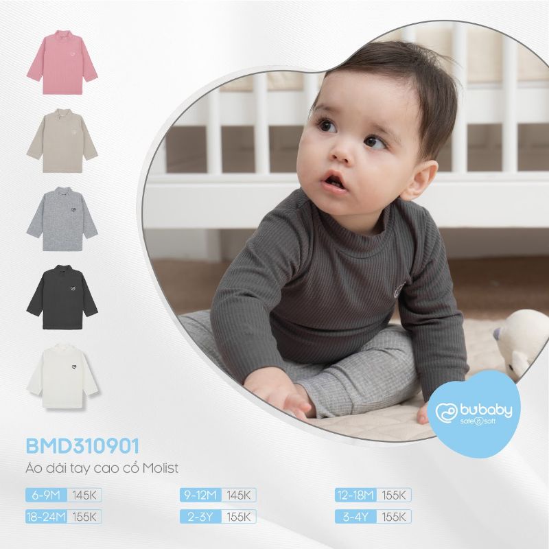 Áo Giữ Nhiệt BU Molist B41 • 6-9M 9-12M 12-18M 18-24M 2-3Y 3-4Y • Choding Home
