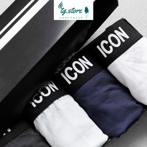 Quần Sịp Nam Boxer Thun Lạnh Cao Cấp Xuất Khẩu IC-01, Quần Boxer Nam Cao Cấp Co Giãn 4 Chiều Cực Thoáng Khí Kháng Khuẩn.