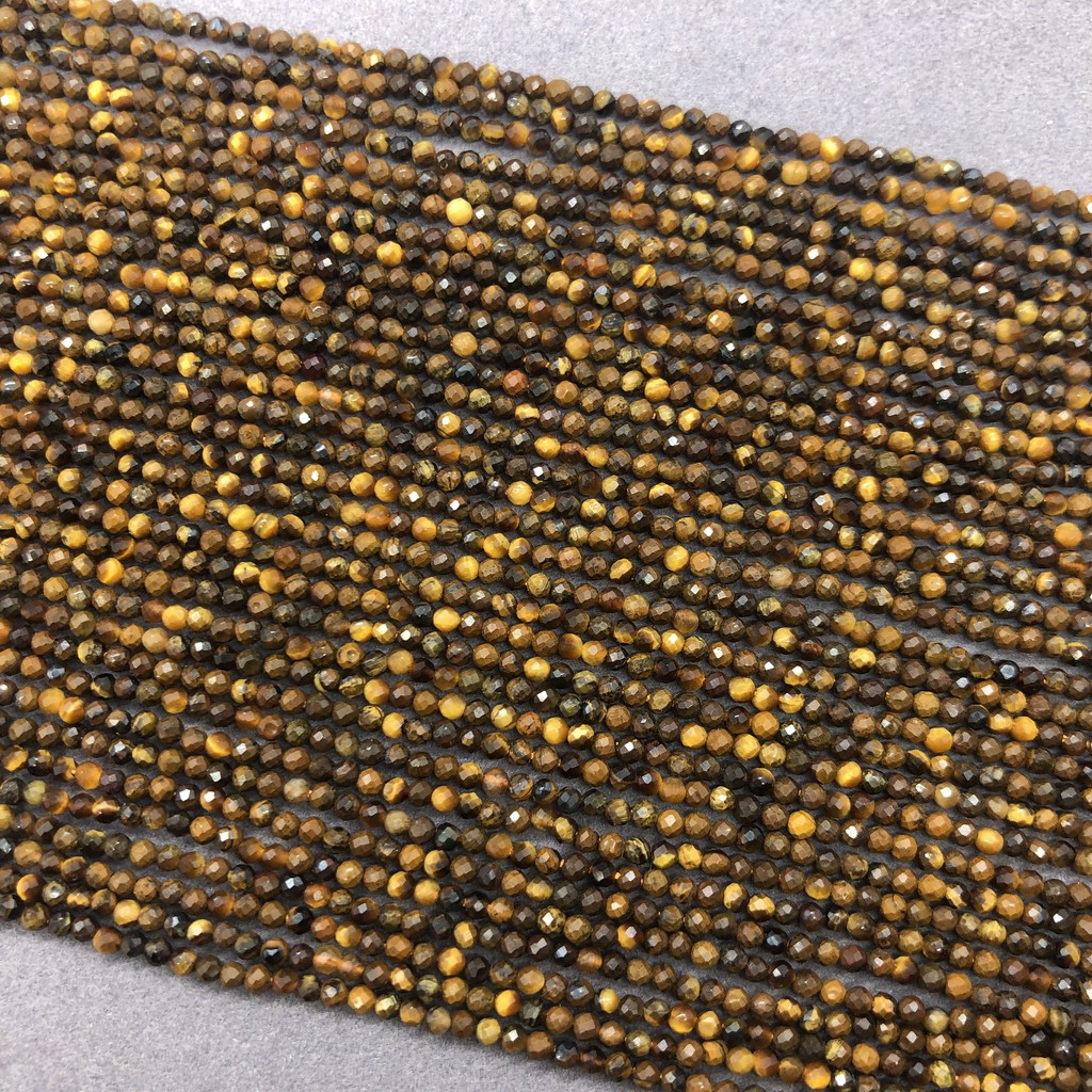 Chuỗi Hạt Đá Mắt Hổ Tự Nhiên 2 / 3 / 4mm