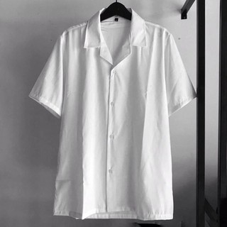 [Ảnh Shop Tự Chụp] Sơmi Lụa Tay Ngắn Unisex