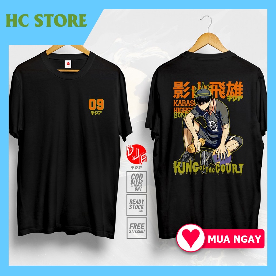 🔥SALE SỐC🔥Áo Phông Áo Thun Karasuno TOBIO KAGEYAMA  HAIKYUU ANIME HINATA HIGH KYUU Đẹp Giá Rẻ giá xưởng
