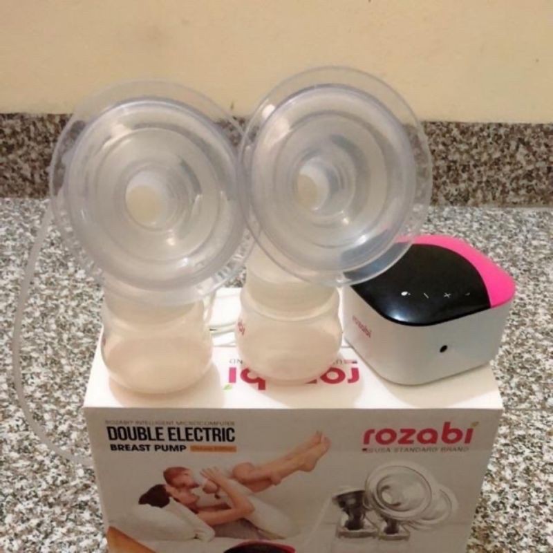 Thanh lý máy hút sữa điện đôi ROZABI dulex ít sử dụng vì bé k hợp tác bú bình