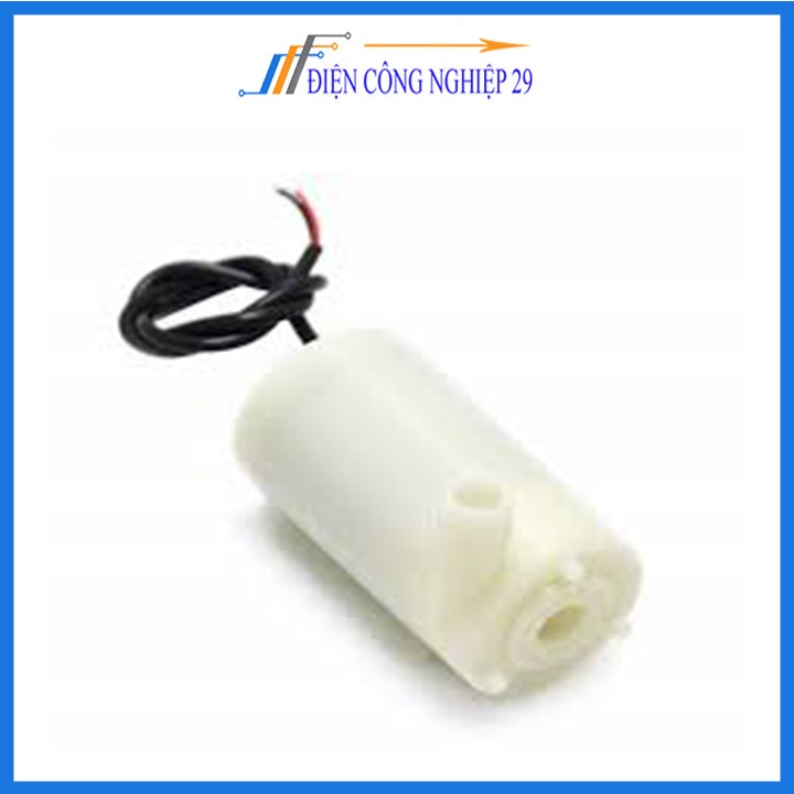 Máy bơm chìm mini siêu nhỏ 3-5VDC ống nằm ngang bơm mạnh êm