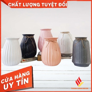Lọ hoa gốm sứ Bát Tràng cao cấp - Bình hoa decor trang trí màu pastel - Nhiều mẫu