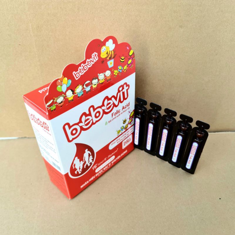 BEBEVIT FOLIC ACID bổ xung sắt và các thành phần thiết yếu cho quá trình tạo máu