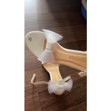 Giày Sandal Quai Ngang Đính Nơ Công Chúa